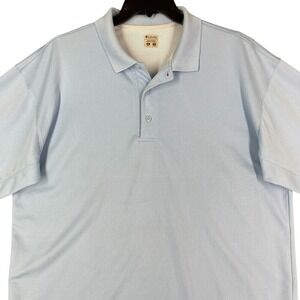 Columbia‎ PFG Omni Wick Polo Shirt Mens XL Light Blue Performance Fishing Gear